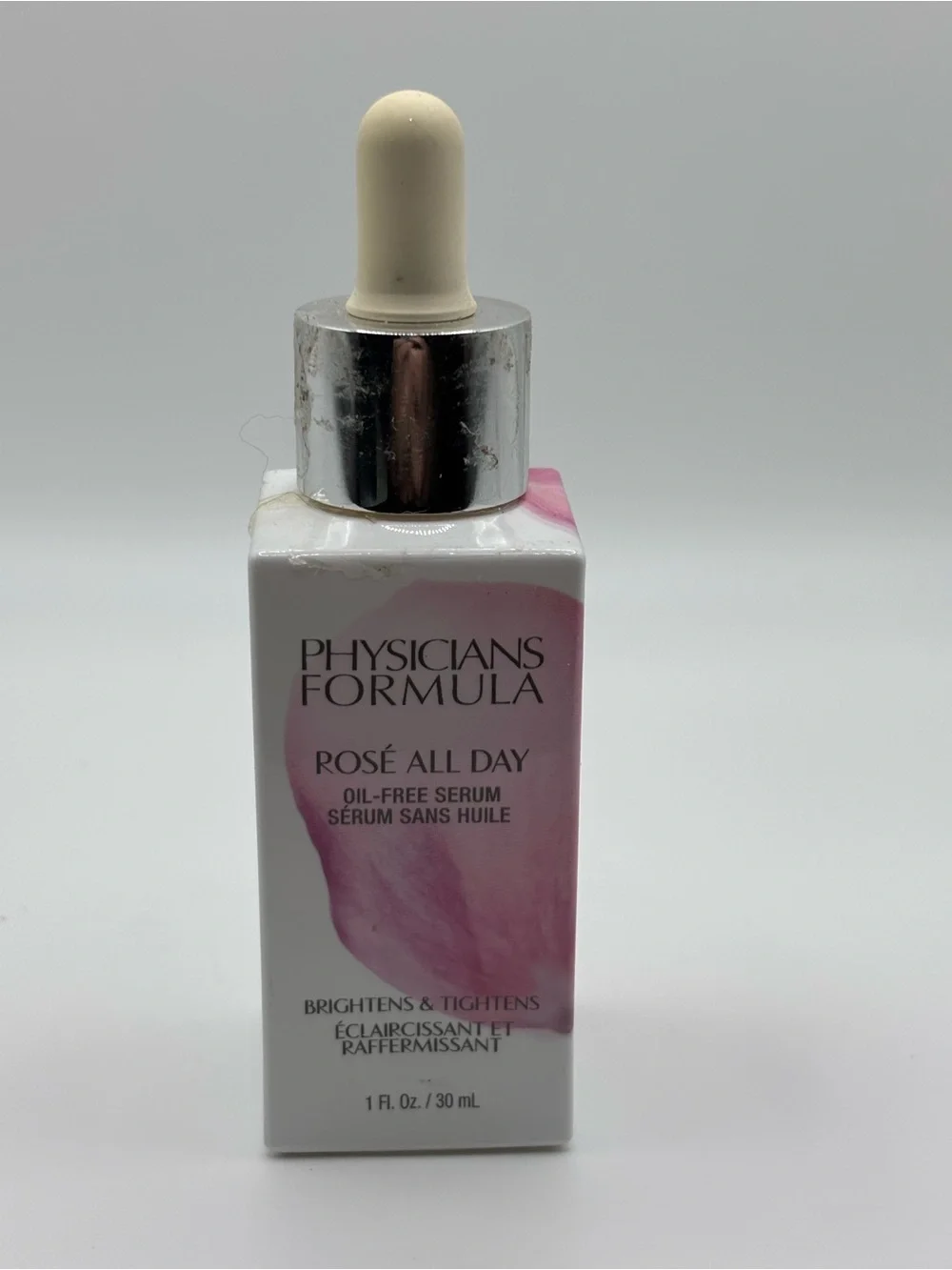 Physicians Formula Rosé All Day Oil-Free Brightening Serum 1 fl oz / 30 mL New